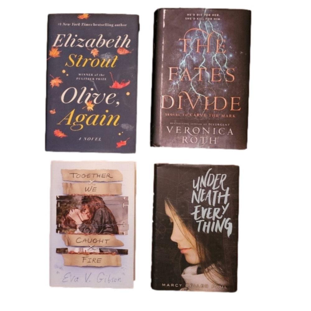 VARIETY OF 4 HARD COVERED BOOKS. 4 IN ALL. EXCELLENT CONDITION!